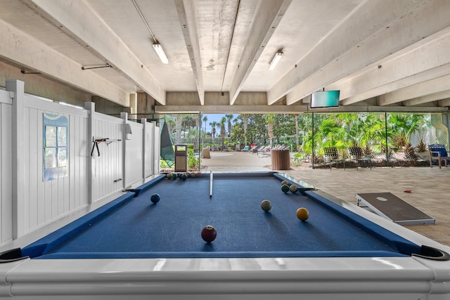 14701 Front Beach Rd Unit 1331, Panama City Beach, FL 32413 - playroom featuring billiards table and plenty of natural light