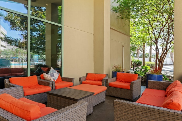 14701 Front Beach Rd Unit 1331, Panama City Beach, FL 32413 - view of patio / terrace featuring an outdoor living space