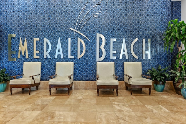14701 Front Beach Rd Unit 1331, Panama City Beach, FL 32413 - community lobby with wallpapered walls