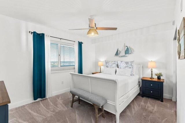 14701 Front Beach Rd Unit 1331, Panama City Beach, FL 32413 - carpeted bedroom with baseboards and ceiling fan