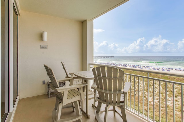 8499 Gulf Blvd Unit 303, Navarre, FL 32566 - balcony with view of water and beach