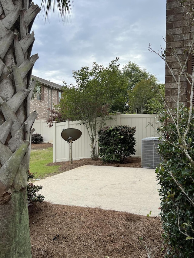 2131 Wilsons Plover Cir, Navarre, FL 32566 - view of yard featuring a patio area and central air condition unit