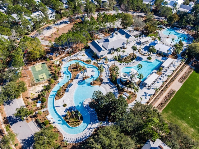 125 Silver Laurel Way, Santa Rosa Beach, FL 32459 - aerial overview of property's location with a pool