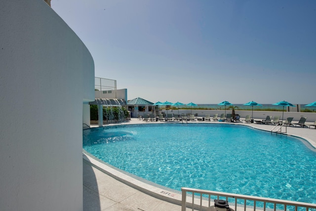 291 Scenic Gulf Dr Unit 201, Miramar Beach, FL 32550 - community pool with a patio