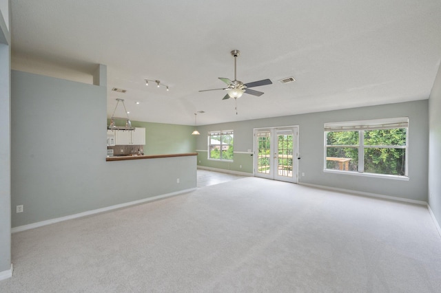 488 Jillian Dr, Crestview, FL 32536 - unfurnished room with a ceiling fan, carpet floors, and lofted ceiling