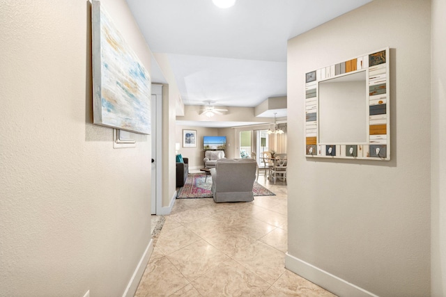 9100 Baytowne Wharf Blvd Unit 261, Miramar Beach, FL 32550 - hall with baseboards and tile patterned flooring