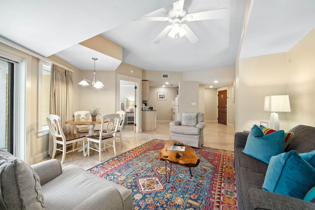 9100 Baytowne Wharf Blvd Unit 261, Miramar Beach, FL 32550 - living area featuring baseboards and ceiling fan