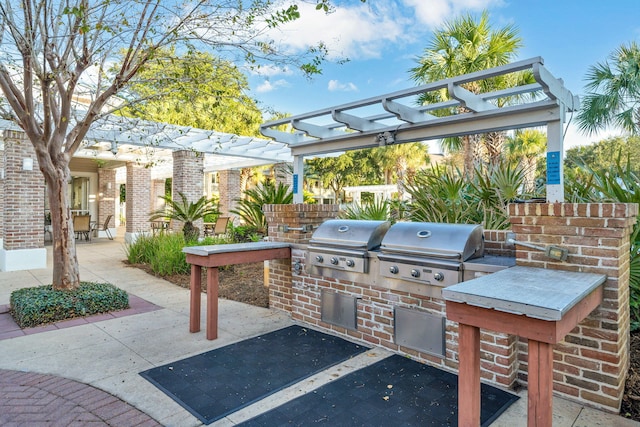 9100 Baytowne Wharf Blvd Unit 261, Miramar Beach, FL 32550 - view of patio / terrace with a pergola