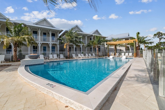 278 Dockside Dr, Port St Joe, FL 32456 - community pool with a patio area