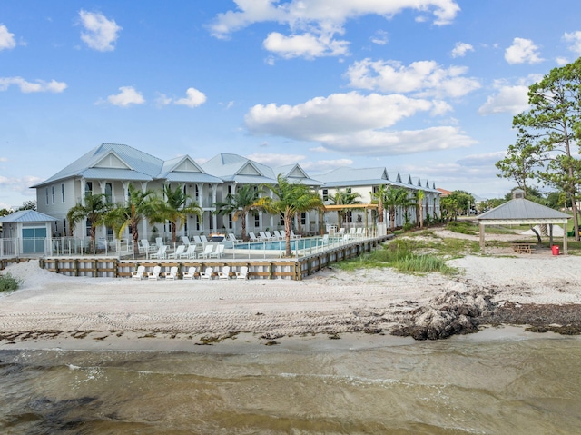 278 Dockside Dr, Port St Joe, FL 32456 - view of front of property featuring a gazebo and a community pool