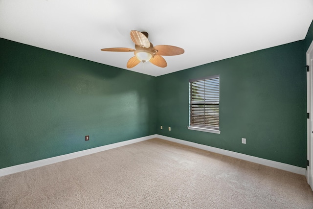 201 Pinque Coat Ct, Crestview, FL 32536 - spare room featuring a ceiling fan and light colored carpet
