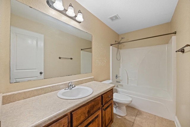 201 Pinque Coat Ct, Crestview, FL 32536 - bathroom with vanity, shower / tub combination, and tile patterned floors