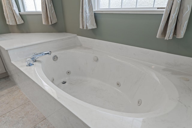 2741 Creeks Edge Ln, Navarre, FL 32566 - full bathroom with a tub with jets and tile patterned floors