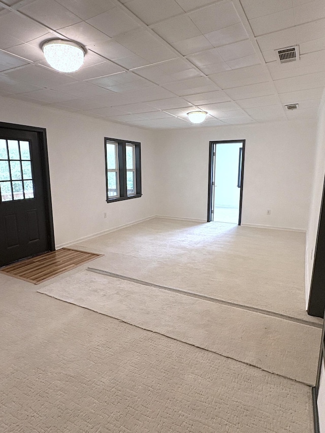 914 Georgia St, Crestview, FL 32536 - carpeted foyer featuring a drop ceiling, healthy amount of natural light, and baseboards