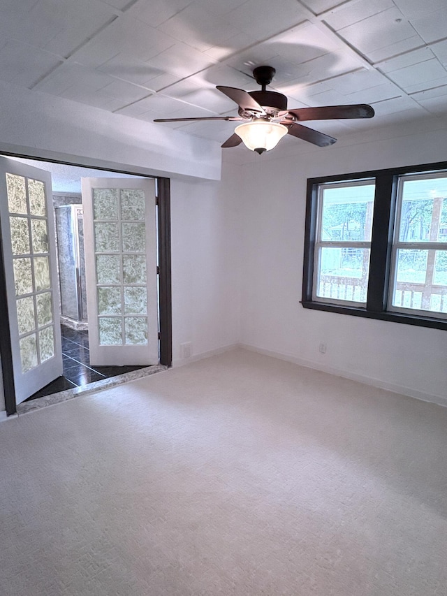 914 Georgia St, Crestview, FL 32536 - spare room with a ceiling fan, carpet flooring, and baseboards