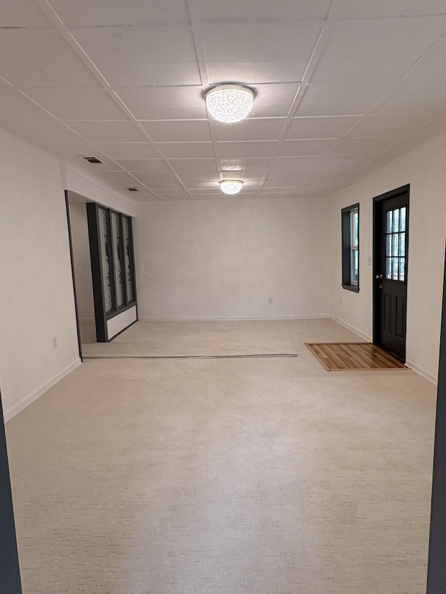 914 Georgia St, Crestview, FL 32536 - unfurnished room featuring carpet floors, a drop ceiling, and baseboards