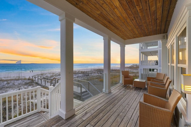 330 Tang O Mar Dr, Destin, FL 32550 - deck featuring view of water and beach
