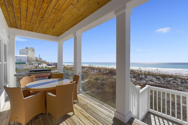 330 Tang O Mar Dr, Destin, FL 32550 - balcony featuring view of water and beach and a grill