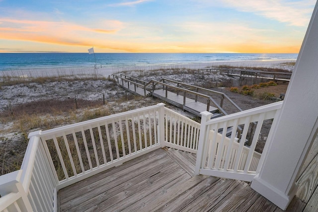 330 Tang O Mar Dr, Destin, FL 32550 - deck at dusk with view of water and beach