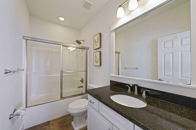 330 Tang O Mar Dr, Destin, FL 32550 - full bath featuring vanity, shower / bath combination with glass door, and wood finished floors