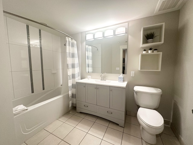 9700 Grand Sandestin Blvd Unit 4215, Miramar Beach, FL 32550 - bathroom with vanity, shower / bath combo with shower curtain, and tile patterned floors