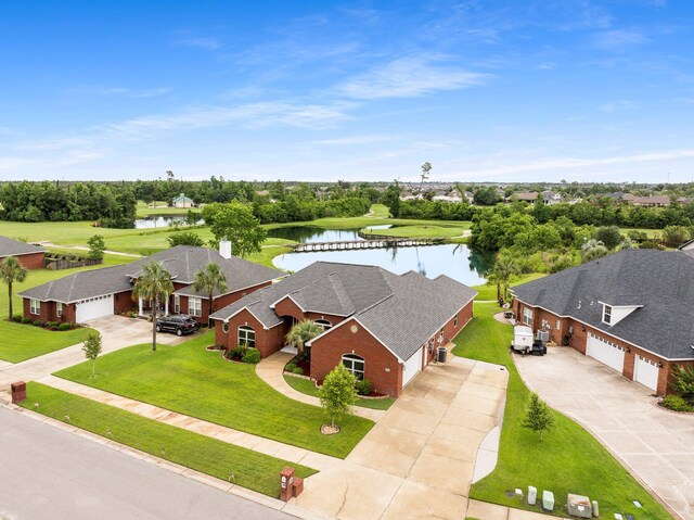 203 Landings Dr, Lynn Haven, FL 32444 - aerial view of a large body of water, a golf club, and a tree filled landscape