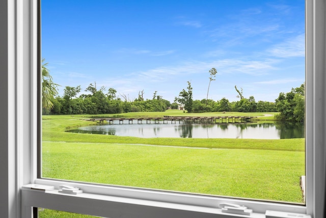 203 Landings Dr, Lynn Haven, FL 32444 - water view featuring a tree filled landscape