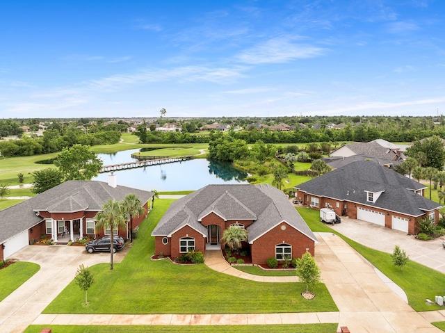 203 Landings Dr, Lynn Haven, FL 32444 - aerial perspective of suburban area featuring a nearby body of water
