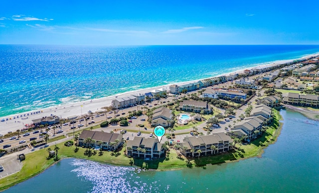 151 S Driftwood Bay Unit 110, Miramar Beach, FL 32550 - aerial view of waterfront with a beach