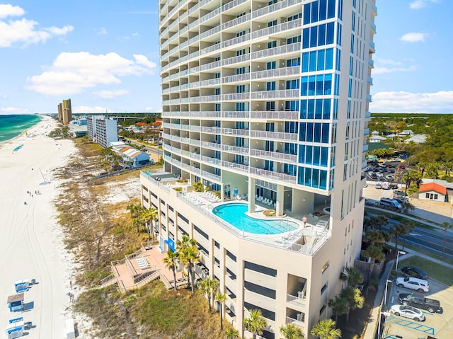 17281 Front Beach Rd Unit 1206, Panama City Beach, FL 32413 - view of apartment building / complex featuring view of water and beach