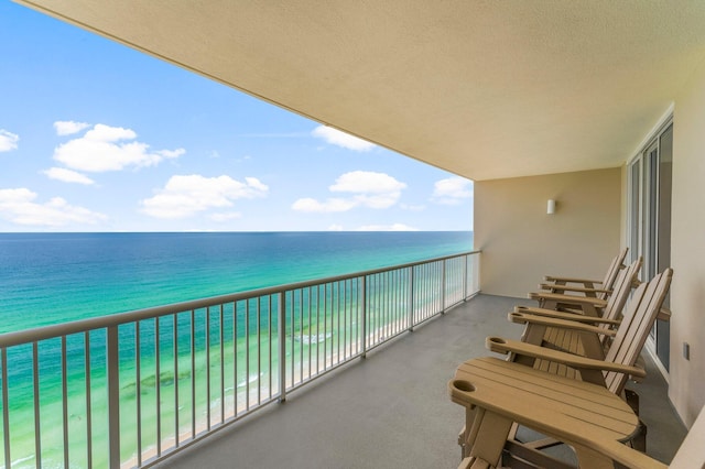 17281 Front Beach Rd Unit 1206, Panama City Beach, FL 32413 - balcony featuring view of water and beach