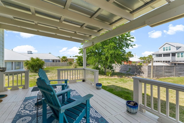 413 Colorado Dr, Mexico Beach, FL 32456 - view of wooden deck