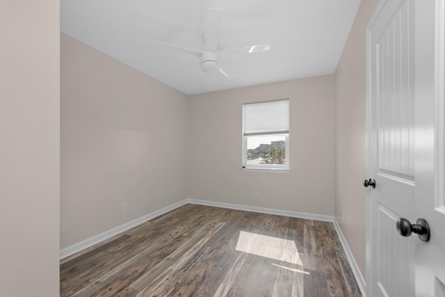 411-A Cobia Ave, Fort Walton Beach, FL 32548 - spare room with wood finished floors and a ceiling fan