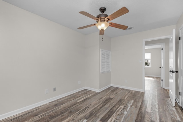 411-A Cobia Ave, Fort Walton Beach, FL 32548 - spare room with wood finished floors and ceiling fan