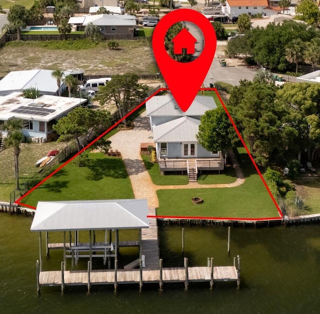 411-A Cobia Ave, Fort Walton Beach, FL 32548 - view from above of property featuring a nearby body of water