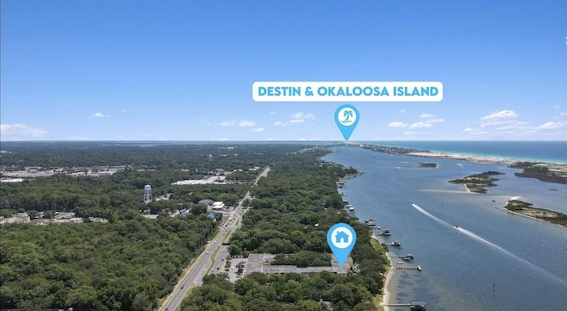 209 W Miracle Strip Pkwy Unit H 103, Mary Esther, FL 32569 - aerial view of a large body of water