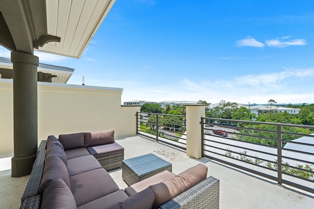 2350 W County Highway 30a Unit 2, Santa Rosa Beach, FL 32459 - view of patio featuring outdoor lounge area and a balcony