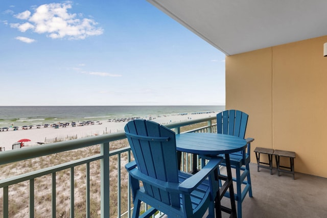 866 Santa Rosa Blvd Unit 302, Fort Walton Beach, FL 32548 - balcony with view of water and beach