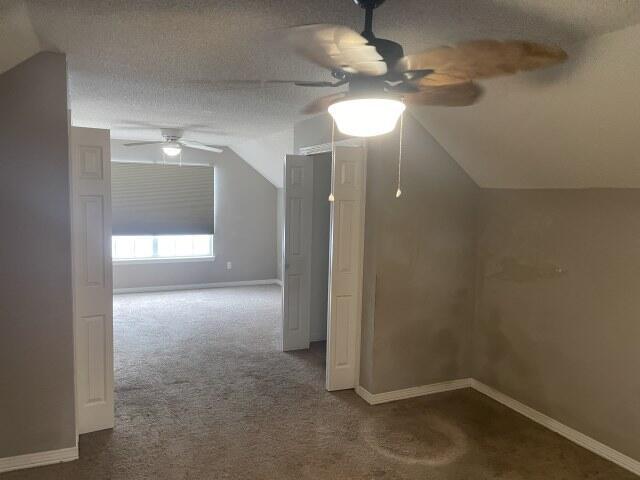 116 Nicole Ln, Crestview, FL 32539 - bonus room with ceiling fan, lofted ceiling, and carpet flooring