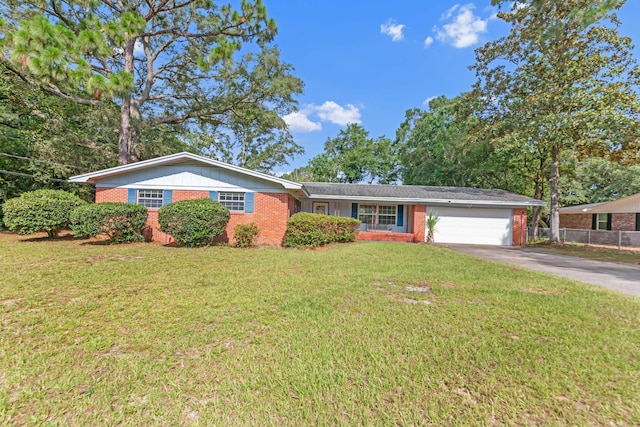 19 Bayview Dr, Shalimar, FL 32579 - single story home featuring brick siding, concrete driveway, an attached garage, and board and batten siding