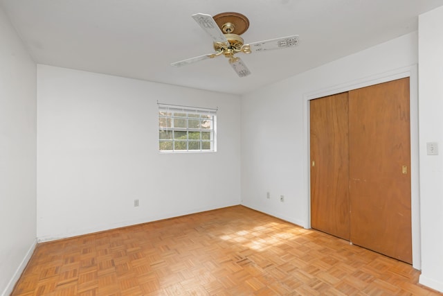 19 Bayview Dr, Shalimar, FL 32579 - unfurnished bedroom featuring ceiling fan and a closet