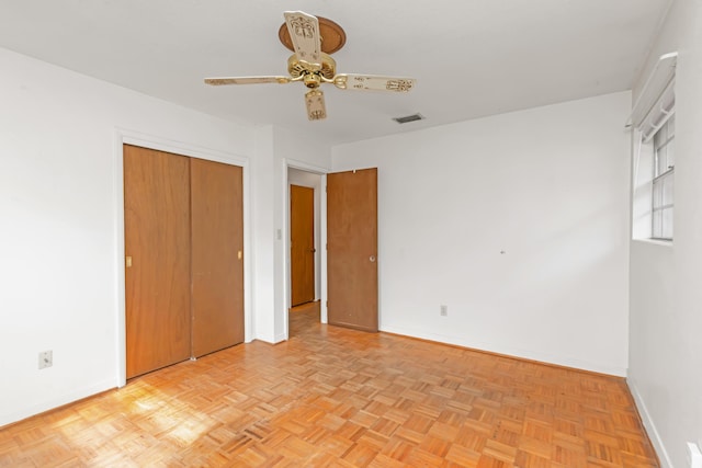 19 Bayview Dr, Shalimar, FL 32579 - unfurnished bedroom featuring ceiling fan and a closet