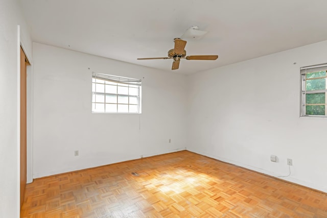 19 Bayview Dr, Shalimar, FL 32579 - spare room featuring ceiling fan and baseboards