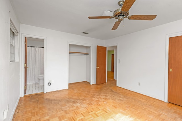 19 Bayview Dr, Shalimar, FL 32579 - unfurnished bedroom with ensuite bath and ceiling fan