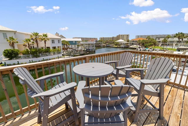 113 Durango Rd, Destin, FL 32541 - wooden terrace featuring a water view