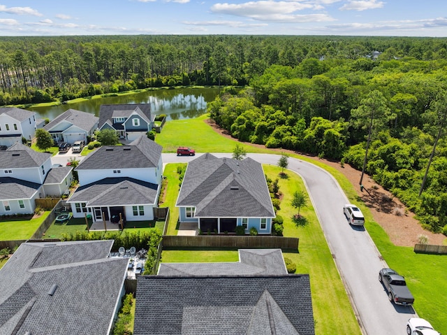 304 Windrow Way, Inlet Beach, FL 32461 - bird's eye view of a heavily wooded area and a large body of water