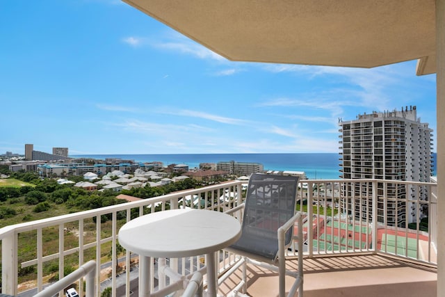 112 Seascape Dr Unit 1201, Miramar Beach, FL 32550 - balcony featuring a water view
