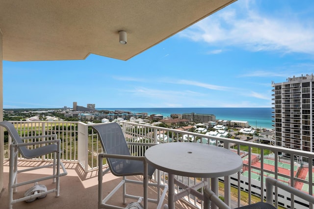 112 Seascape Dr Unit 1201, Miramar Beach, FL 32550 - balcony featuring a water view
