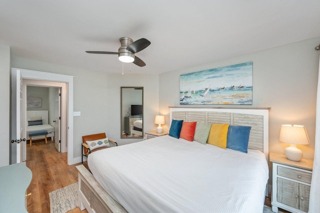 11 Beachside Dr Unit 522, Santa Rosa Beach, FL 32459 - bedroom with wood finished floors and ceiling fan