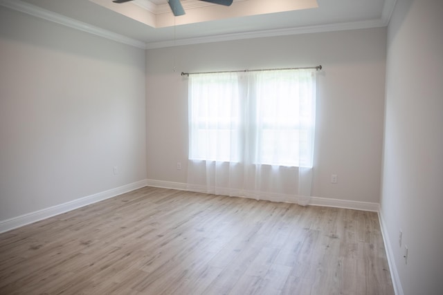 56 Secluded Cir, Freeport, FL 32439 - unfurnished room featuring wood finished floors, ceiling fan, and crown molding